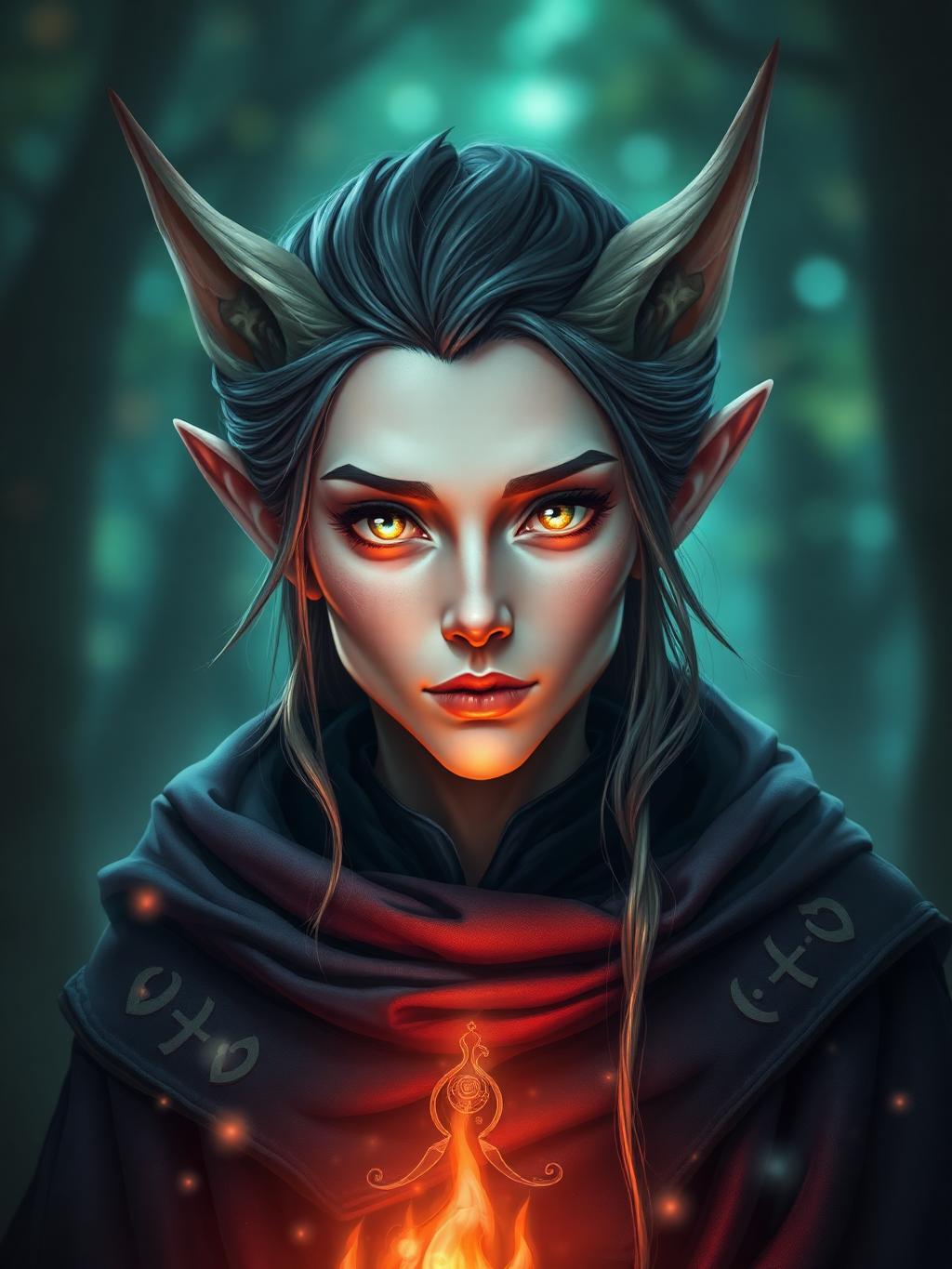 Elven mage fantasy avatar preview